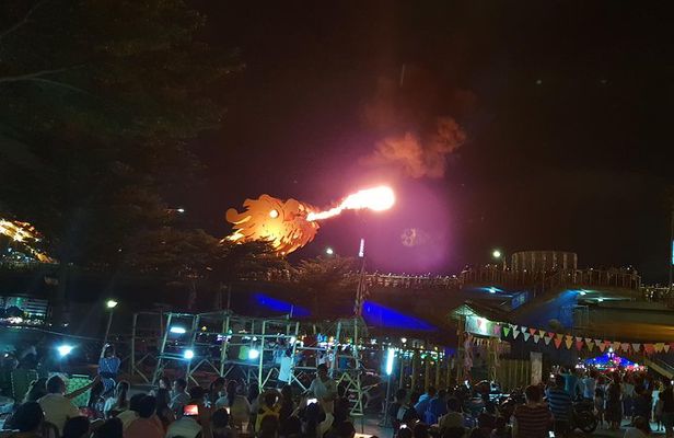 DA NANG NIGHTLIFE Tour with MARBLE MOUNTAIN & LADY BUDDHA STATUE, DRAGON BRIDGE