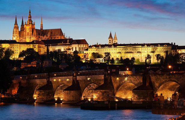 Prague Night Tour and River Vltava Dinner Cruise