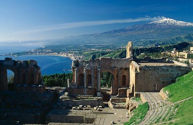 Full Day Taormina and Castelmola Tour with Messina Shore Excursion