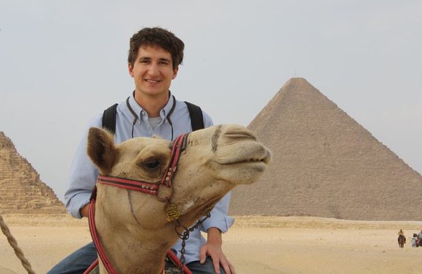 Camel Ride at Giza Pyarmids During Sunrise