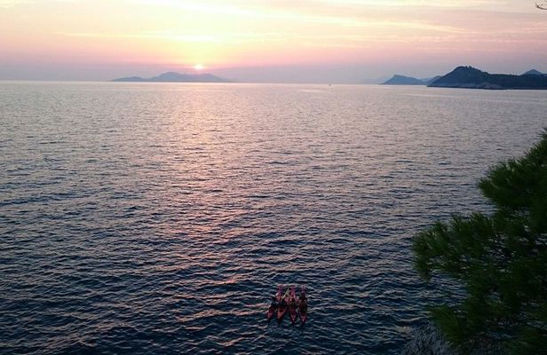 Sunset Kayaking from Lopud island