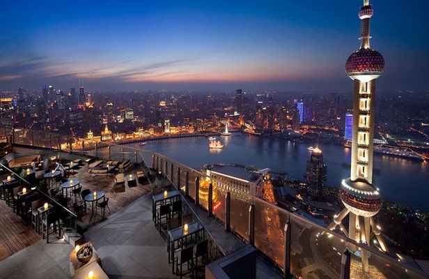 Shanghai Authentic Dinner and Night River Cruise with Rooftop Bar Hopping Option