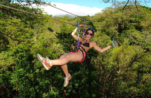 Buena Vista Combo Tour: Ziplining and Hot Springs from Guanacaste