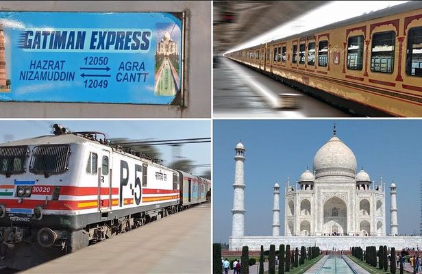 Agra day tour by Gatimaan Express -TAJ & FORT