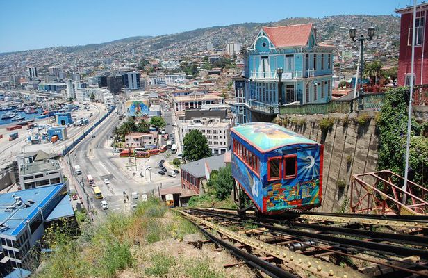Historic Valparaiso and Viña del Mar from Santiago