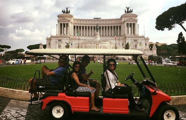 Rome Must See Golf Cart Tour: Pantheon Navona & Trevi Fountain