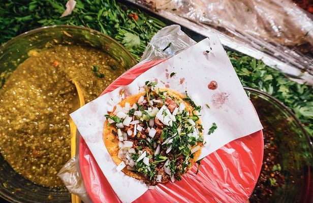 Mexico City evening street taco tour