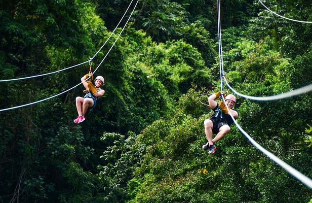Dual Zipline Side-by-Side Adventure in Punta Cana