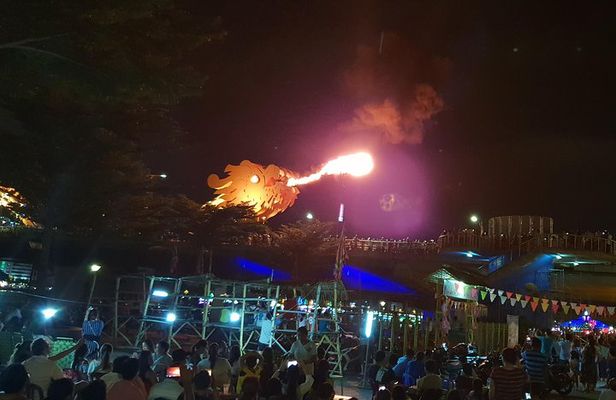 DA NANG NIGHT LIFE Tour with MARBLE MOUNTAIN & LADY BUDDHA STATUE, DRAGON BRIDGE