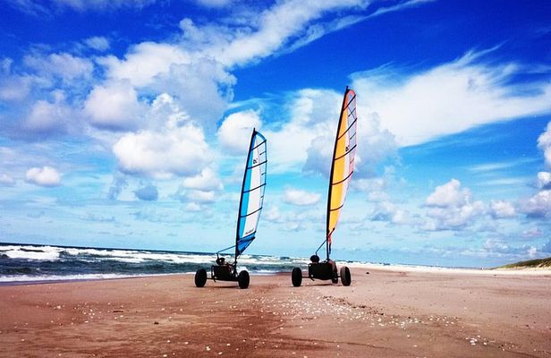 Wild Beach single handed Blokart Safari