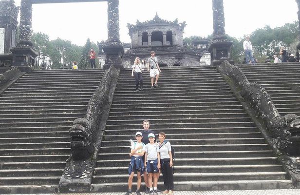 Hue Tombs Tour by Bike & Dragon Boat Cruise on Perfume River