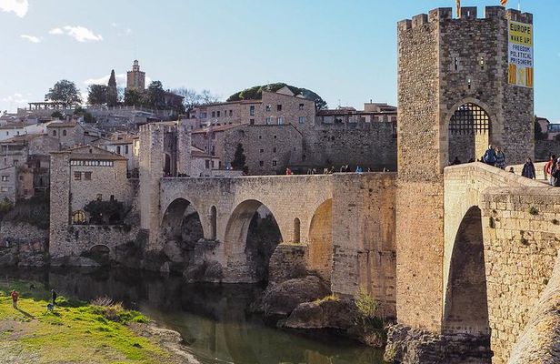 Besalú, Banyoles Lake & Volcanic Castellfollit from Girona