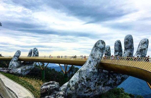 GOLDEN BRIDGE & BA NA HILL via CABLE CAR from DA NANG or HOI AN (Private Tour)