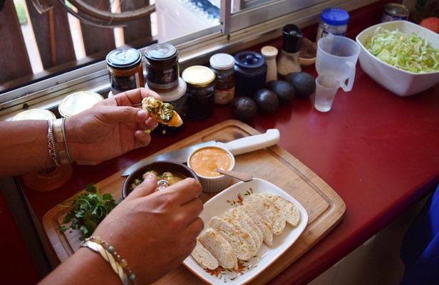 Private Market Tour and Traditional Chilean Cooking Class in a Local Home