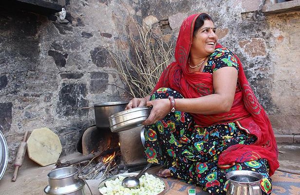 Local Farm and Village Visit with an Authentic Rajasthani Vegetarian Meal