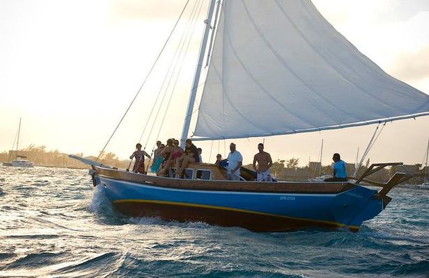 Ambergris Caye Sunset Sail Tour on the 40' Sirena Azul Sailboat