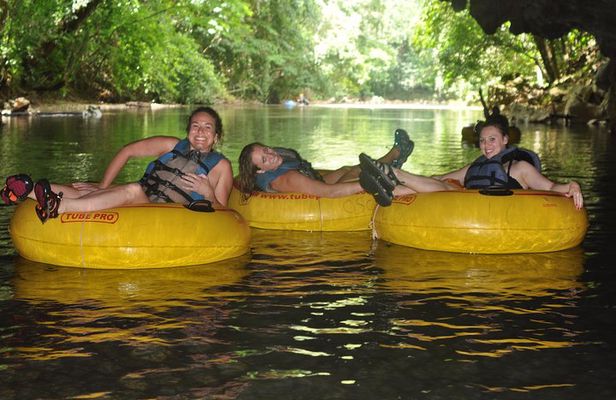 Cave Tubing and Zip line Adventure from San pedro Ambergris caye