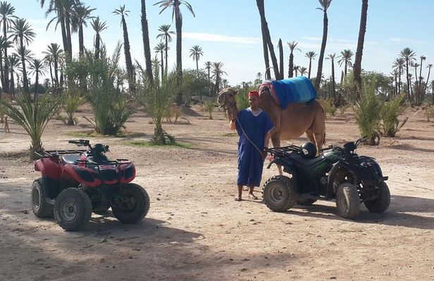2-Hour Quad Bike & Camel Ride in Marrakech Palmeraie