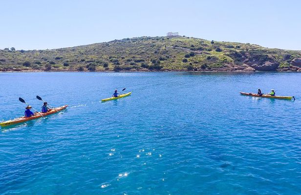 Athens Sea Kayak Tour to the Temple of Poseidon with entrance fee and lunch