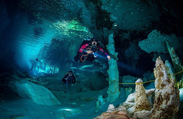 2 tanks Cenote Diving Adventure in Tulum for Certified Divers