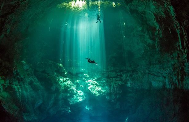 2 cenote divings (including one deep diving) for advanced divers in Tulum