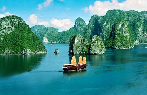 6 Hours Halong Bay Cruise On Titop Island & Swimming -go By New Highway