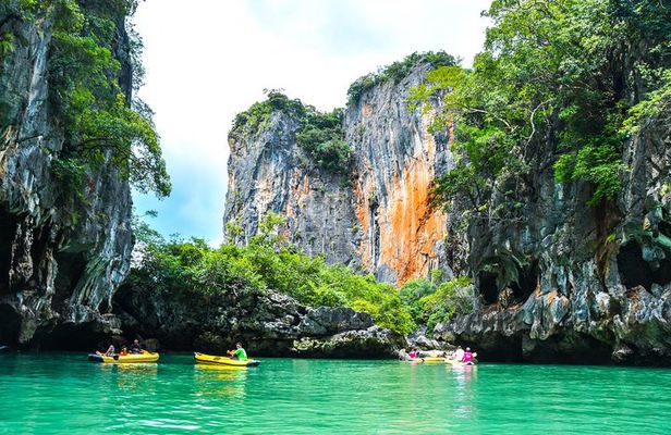Phang Nga Bay Sea Cave Canoeing & James Bond Island by Big Boat