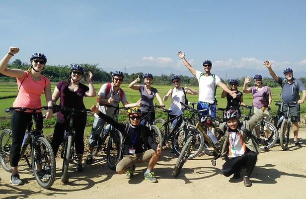 Full Day Cycling Amazing Chiangrai countryside and the White temple