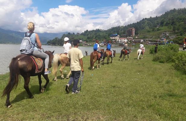 Horse Riding From Pokhara Lakeside to Sarangkot | Pony trek in Pokhara, Nepal