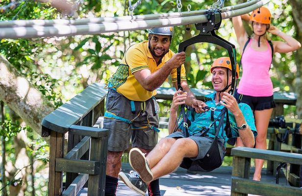 Admission + 2x Zip Line + Unlimited Water Slide Rides