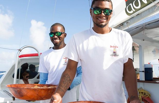 Prickly Pear Catamaran Trip from St Maarten Including Lunch
