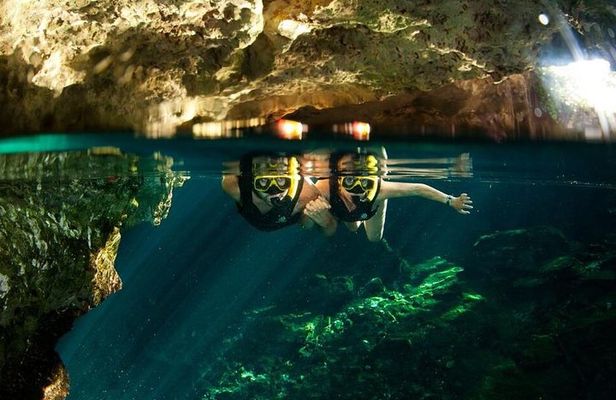 Playa del Carmen Jungle Tour: Tulum, Cenote Snorkeling, Ziplining and Lunch