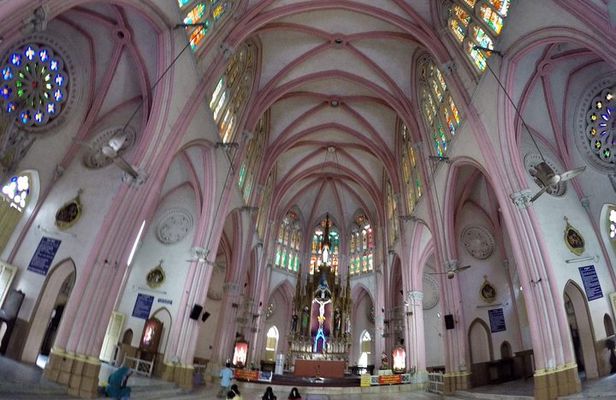 Basilica Of Our Lady Of Lourdes, Poondi From Trichy