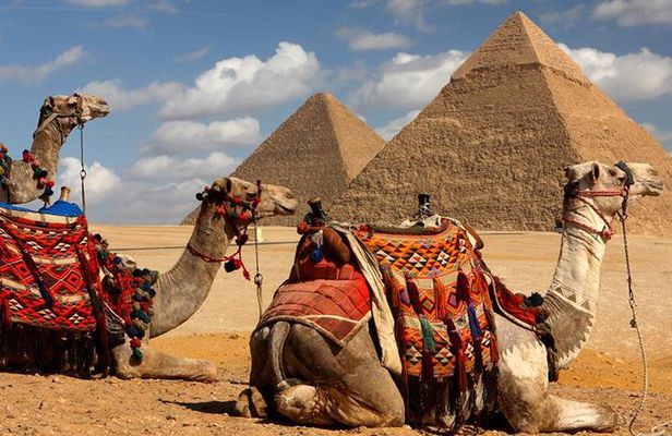 Giza pyramids, Sphinx, Camel ride and Grand Egyptian museum