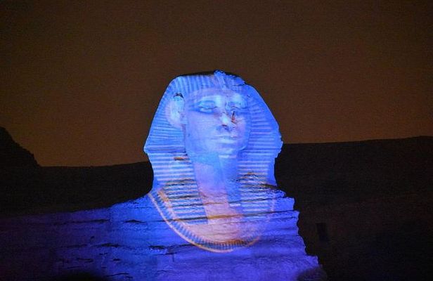 Sound and light show at Giza pyramids 