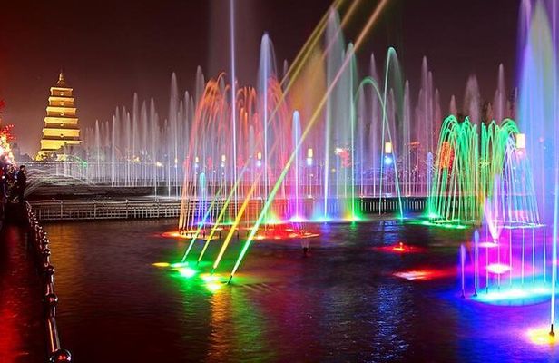Xi'an Night Tour: South Gate Square and Big Wild Goose Pagoda Square
