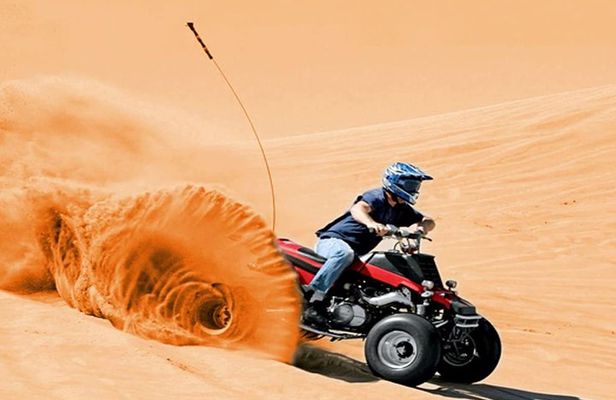 Dubai Red Dunes Desert Safari,ATV Quad Bike Camel Ride&BBQ Dinner
