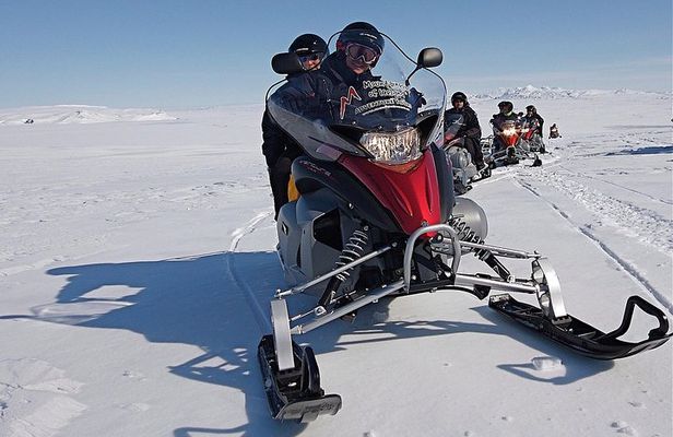 Golden Circle Super Jeep Tour and Snowmobiling from Reykjavik