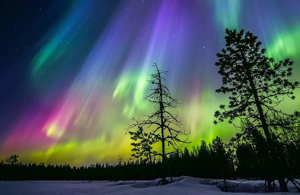 Lakeside Private Traditional Sauna with Aurora Borealis