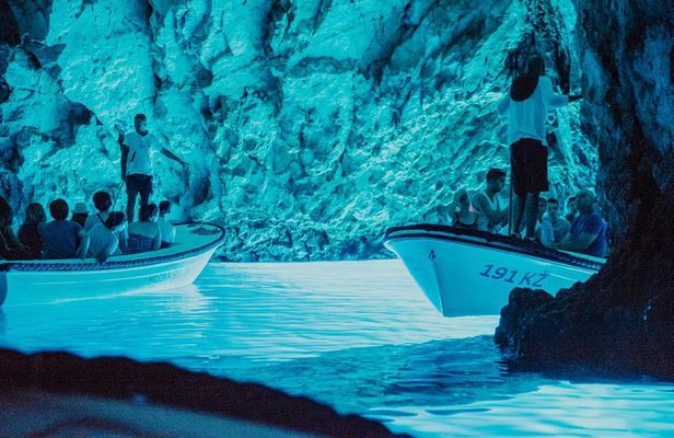 Private Blue cave, Mamma Mia and Hvar, 5 islands tour from Split