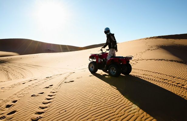Morning Dubai Quad Bike with Sand boarding and Camel ride