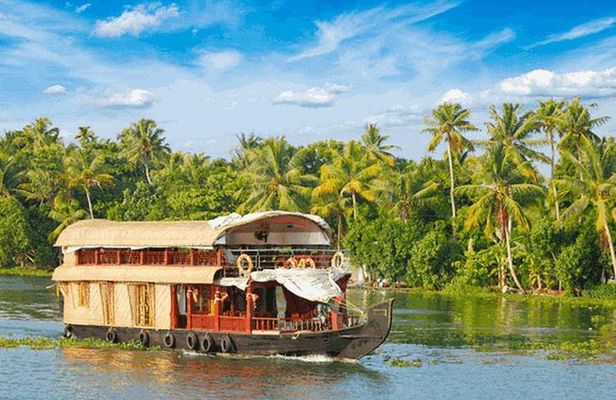 Private Full-Day Kerala Backwaters Houseboat Tour With Lunch & Pickup From Kochi