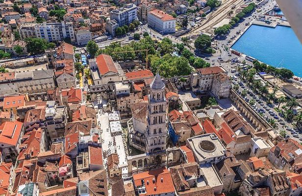 The Diocletian route - Panoramic Flight over Split