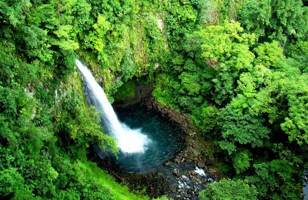 Zipline over La Fortuna Waterfall