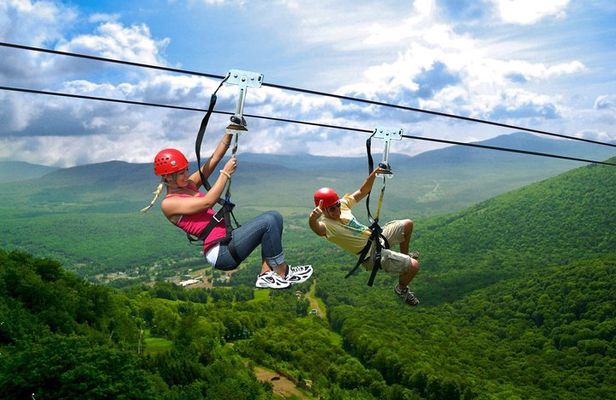 Private Zip - Line Samana with Playa El Valle Lunch and Expert Local Tour Guide