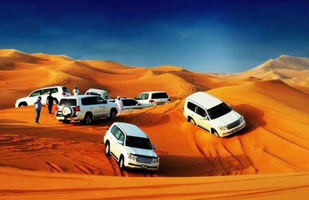 Vip evening Desert Safari pickup and drop by Land Cruiser