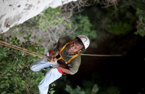 Adrenaline Pumping Black Hole Drop: Rappelling at Ian Anderson's Caves Branch