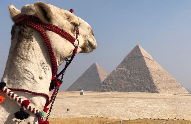 Giza Pyramids, Sphinx & Egyptian Museum treasures with private qualified guide