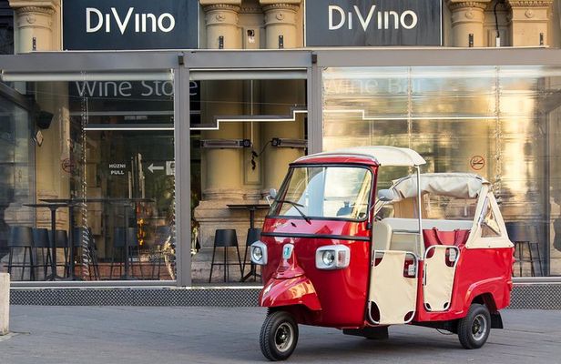 Budapest Private Tuk Tuk Tour with Wine Tasting and Cheese Platter