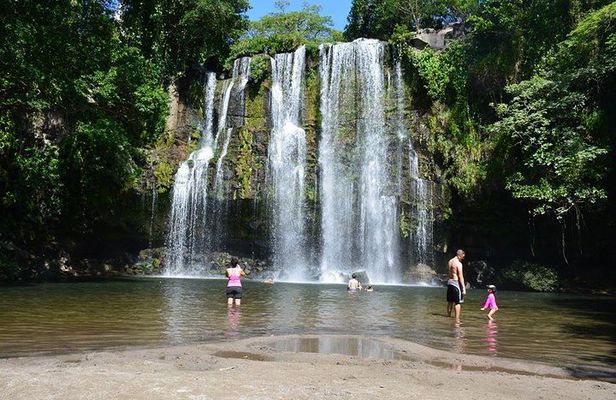 Miravalles Volcano and Waterfalls from Playa Hermosa